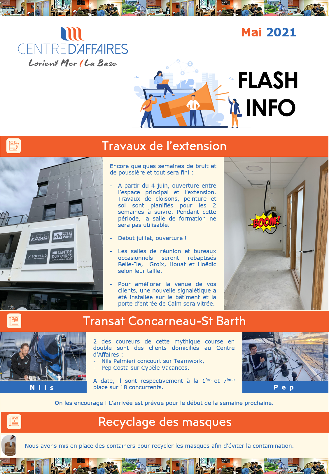 Travaux et Transat Concarneau St -Barth